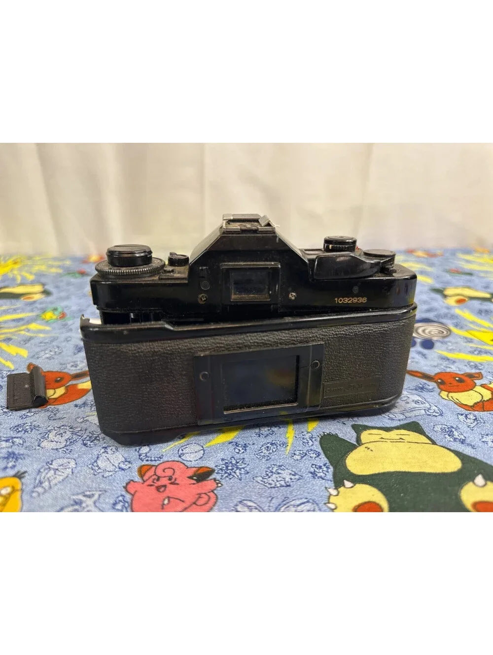 Canon A-1 Black 35mm SLR Film Camera Lens & Battery READ